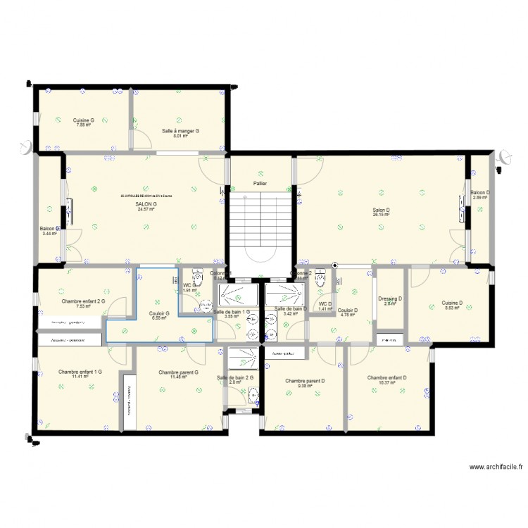 BATIMENT2. Plan de 0 pièce et 0 m2