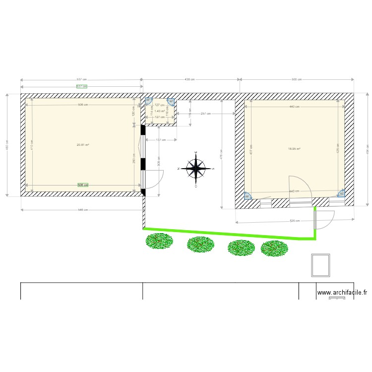 plan de masse. Plan de 0 pièce et 0 m2