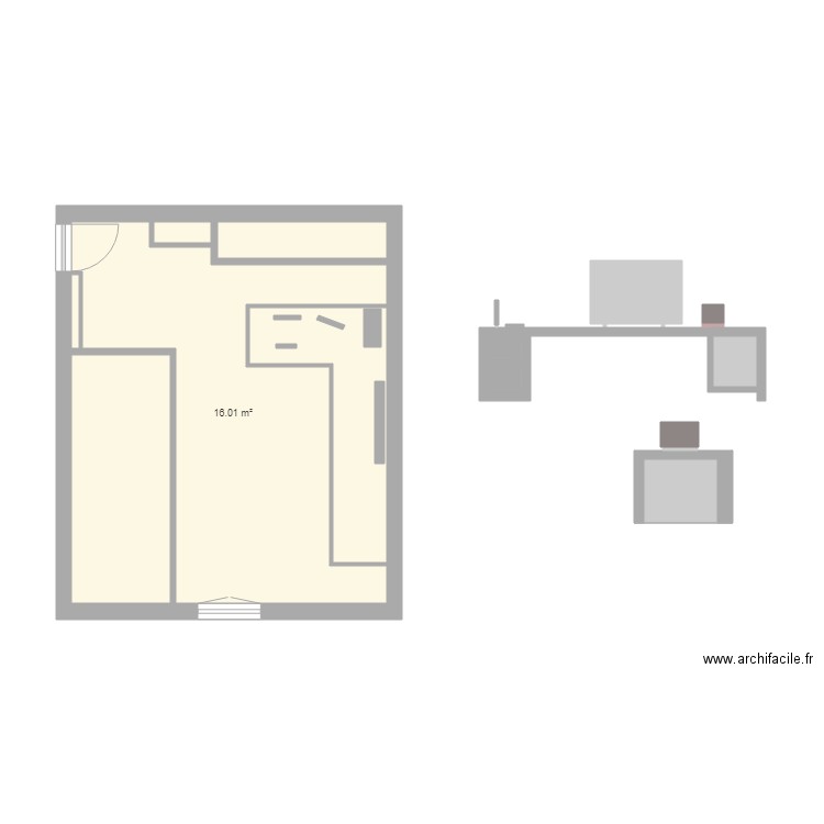 Chambre Théo Modif Rénovation. Plan de 0 pièce et 0 m2