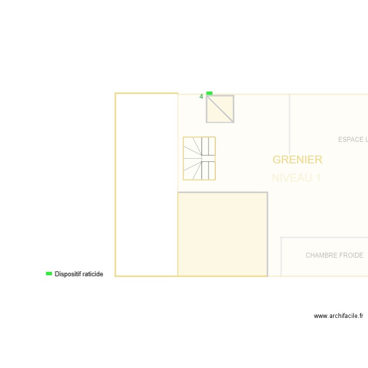 Boucherie HAUCHECORNE contrat DE1874. Plan de 0 pièce et 0 m2