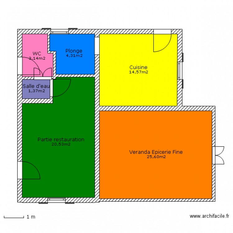 Zoning1. Plan de 0 pièce et 0 m2