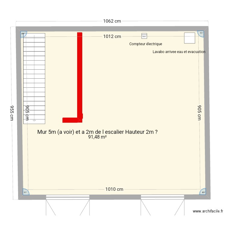 La Kitchen 1. Plan de 1 pièce et 91 m2