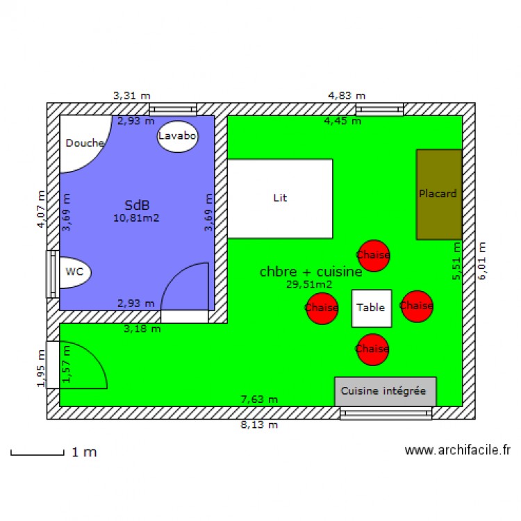 contrôle DAO-003. Plan de 0 pièce et 0 m2