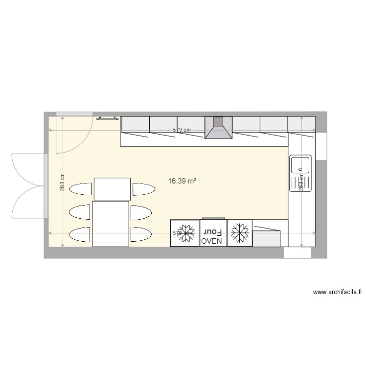 plot 3 Kitchen. Plan de 0 pièce et 0 m2