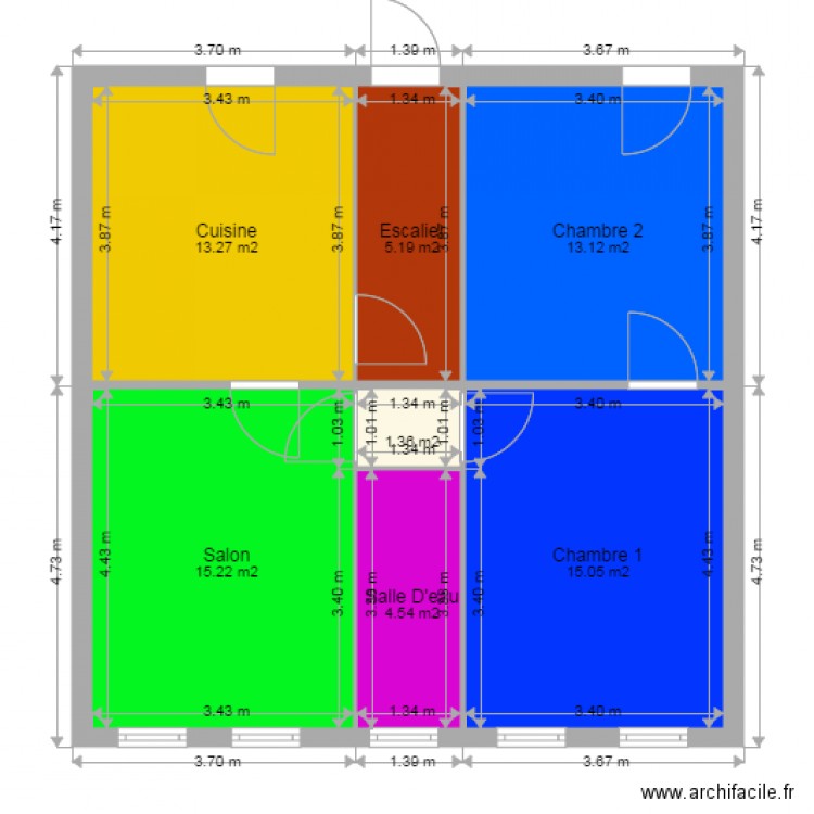 Premier etage. Plan de 0 pièce et 0 m2