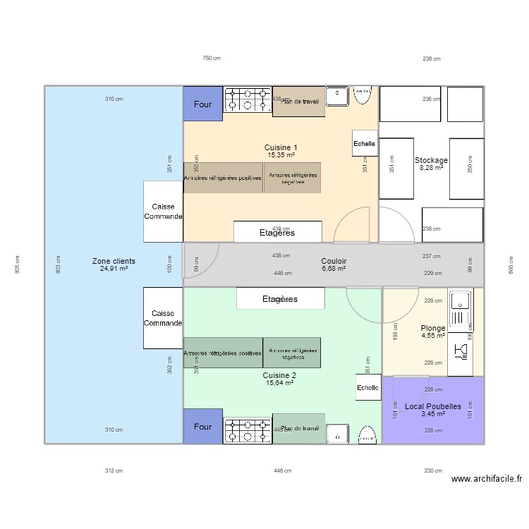 Local 1. Plan de 0 pièce et 0 m2