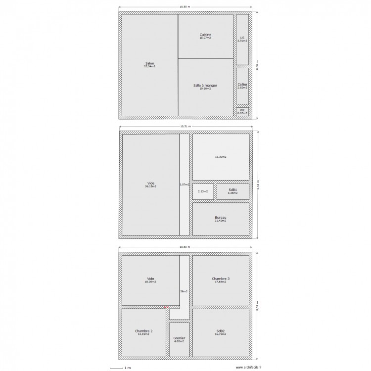 Grange. Plan de 0 pièce et 0 m2