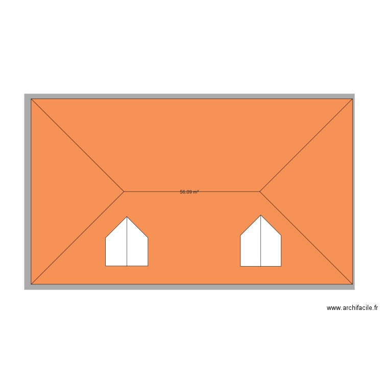 toiture . Plan de 0 pièce et 0 m2