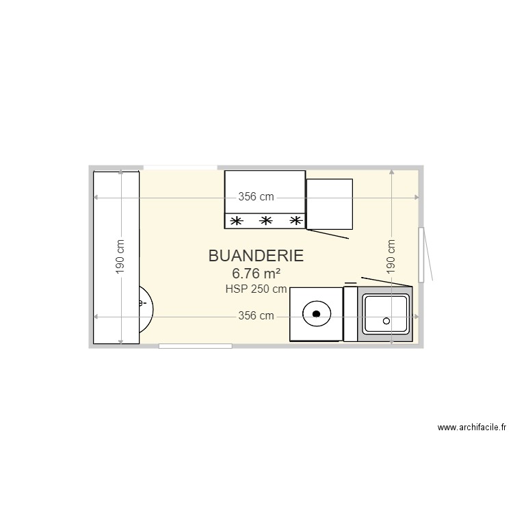 buanderie cellier . Plan de 0 pièce et 0 m2