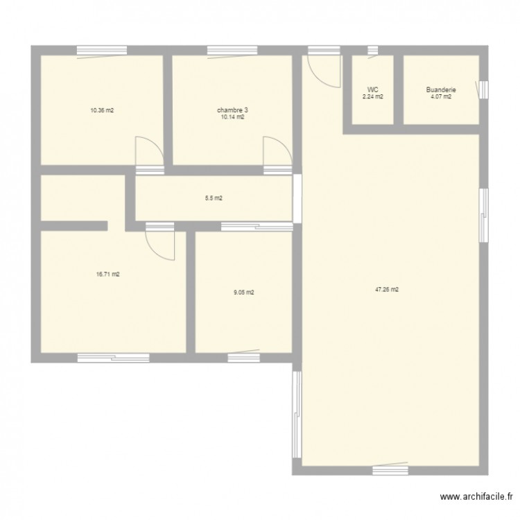 plan maison. Plan de 0 pièce et 0 m2