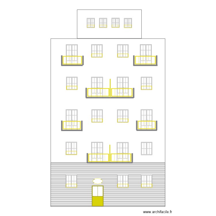 Charmilles30 - Façade Charmilles - Plomb. Plan de 0 pièce et 0 m2