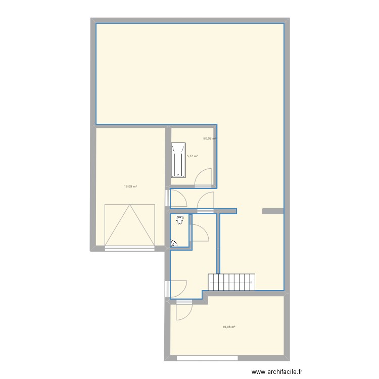 Maison 1. Plan de 0 pièce et 0 m2