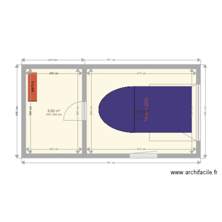 garage mairie. Plan de 0 pièce et 0 m2