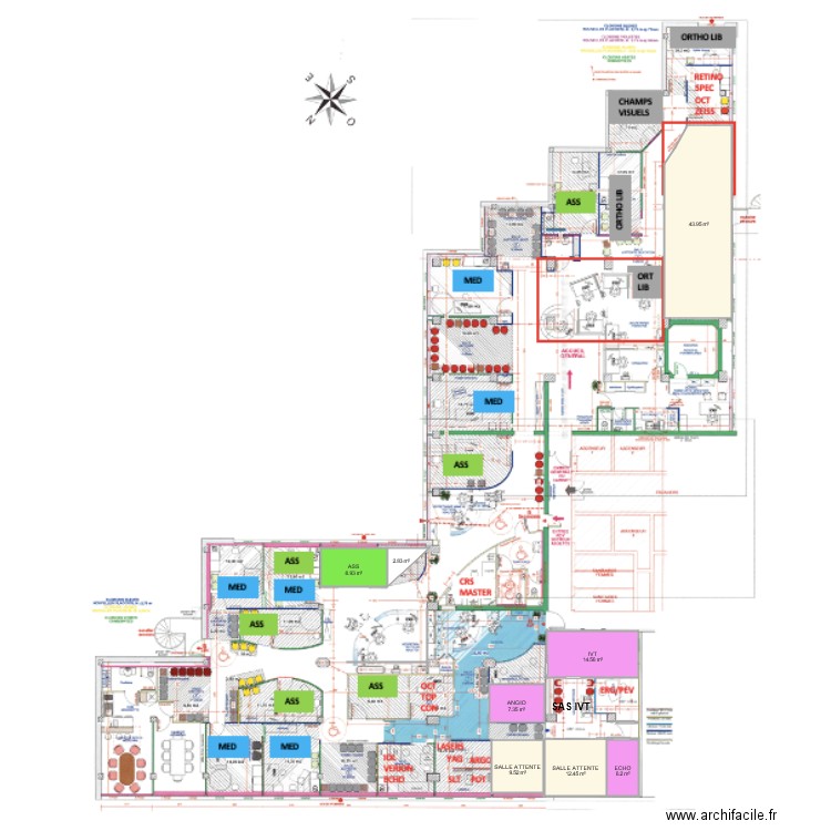 Ophta jaures. Plan de 0 pièce et 0 m2