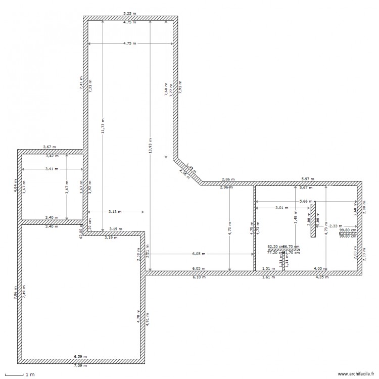 rafik rdc. Plan de 0 pièce et 0 m2