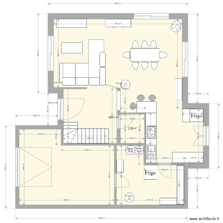 RDC Gravelotte. Plan de 0 pièce et 0 m2