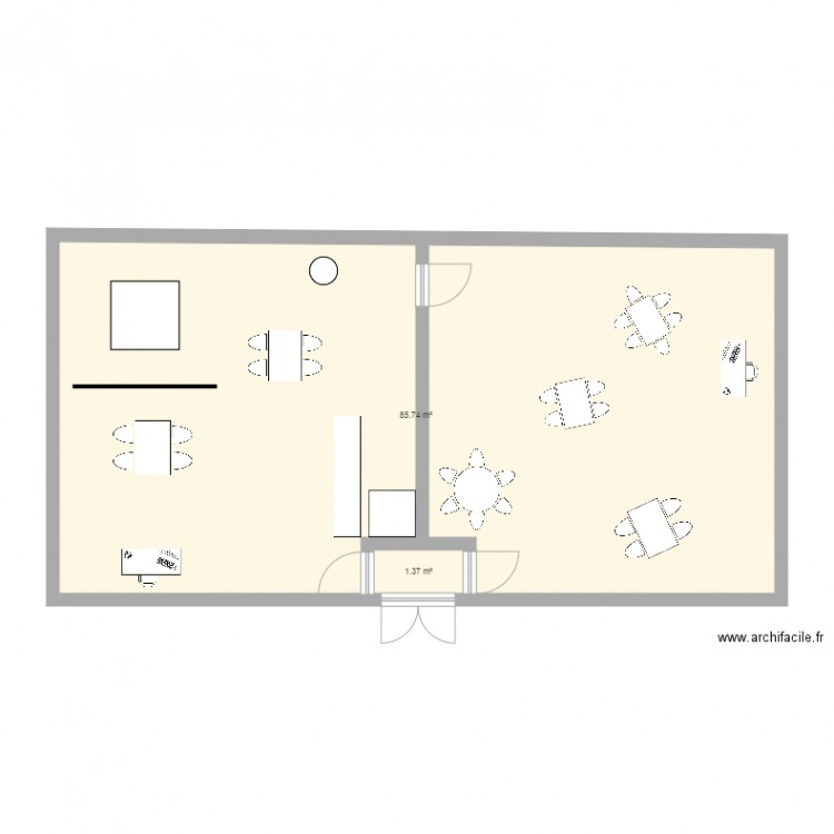 salle animation. Plan de 0 pièce et 0 m2