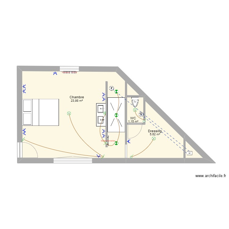 borealis lys les lannoy. Plan de 4 pièces et 31 m2