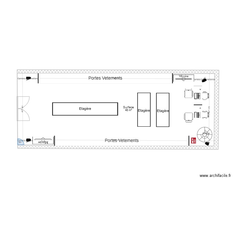 MAGASIN MODELLE. Plan de 0 pièce et 0 m2