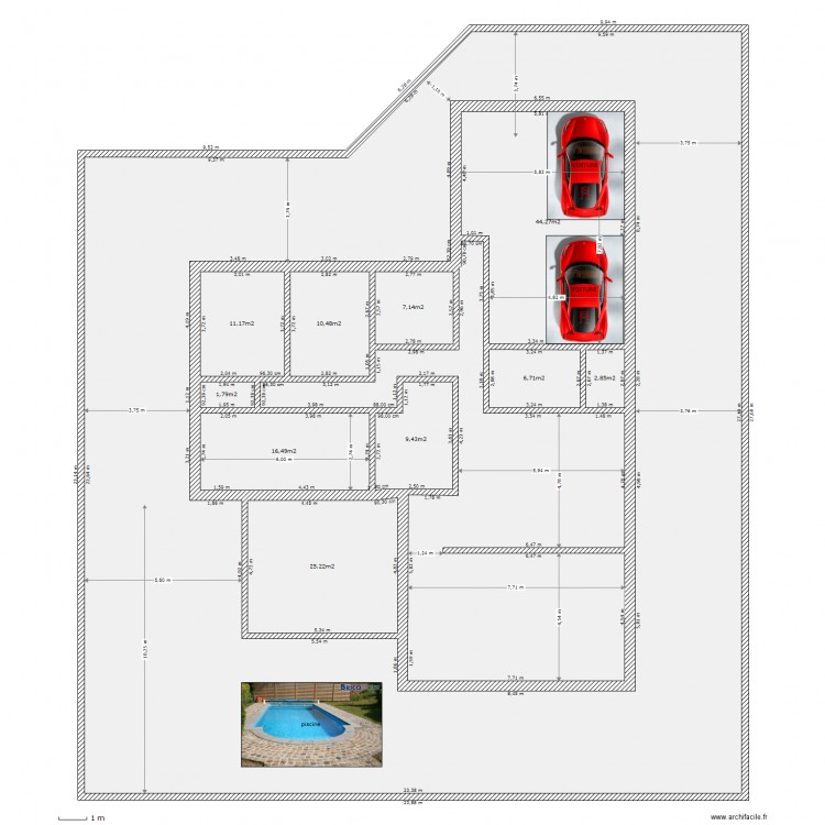 Maison   Terrain. Plan de 0 pièce et 0 m2