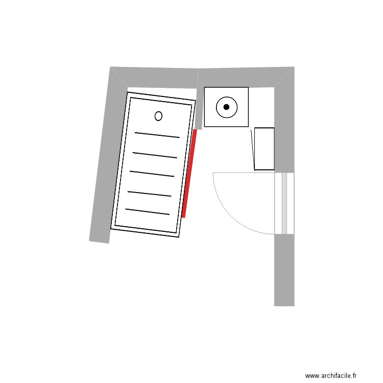 sdb Lionel. Plan de 0 pièce et 0 m2