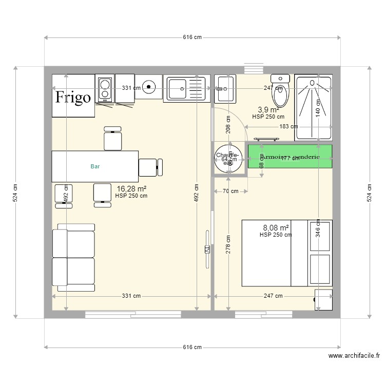 Cabane 26. Plan de 0 pièce et 0 m2