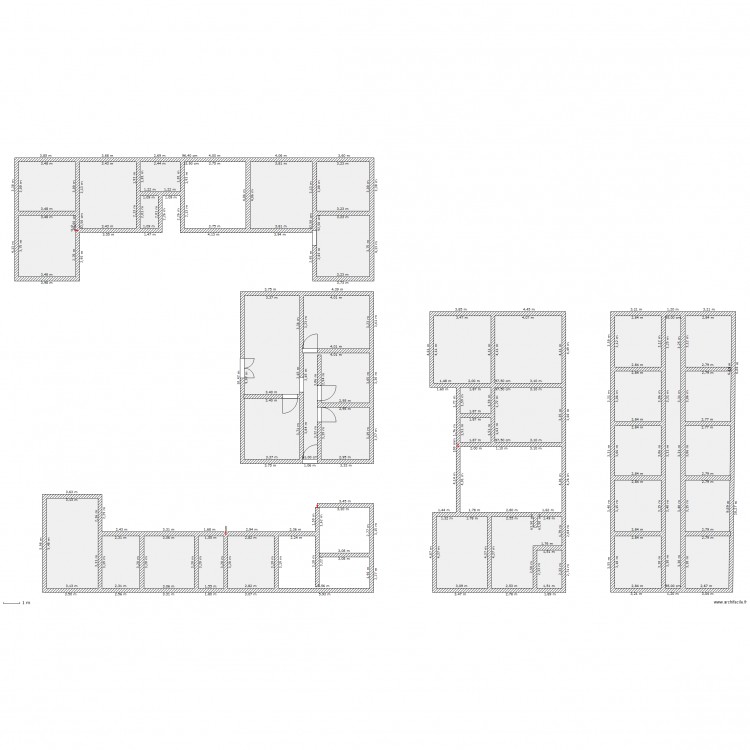 Maison village. Plan de 0 pièce et 0 m2