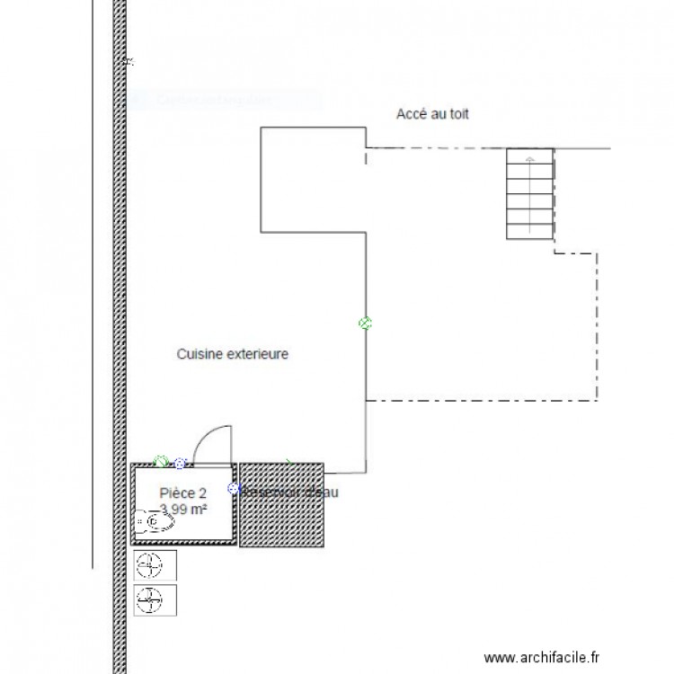 Toit terasse electricité. Plan de 0 pièce et 0 m2