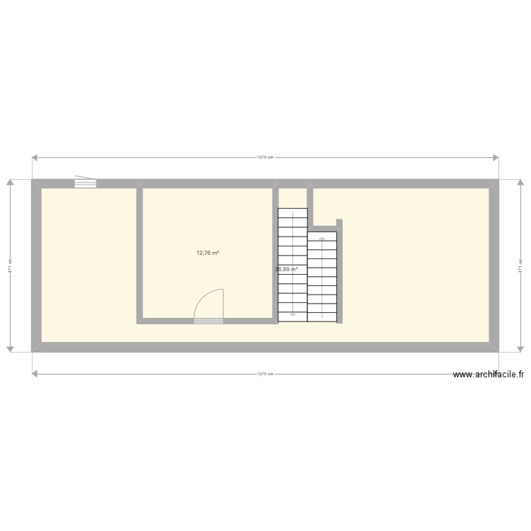 GINETTE ETAGE. Plan de 0 pièce et 0 m2