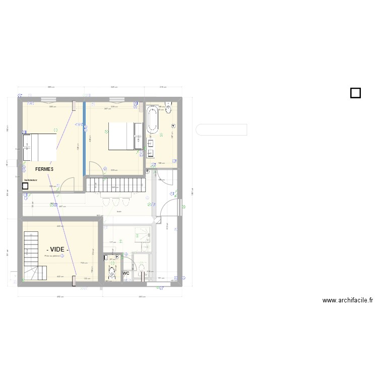 2023-08-07 - étable . Plan de 13 pièces et 129 m2