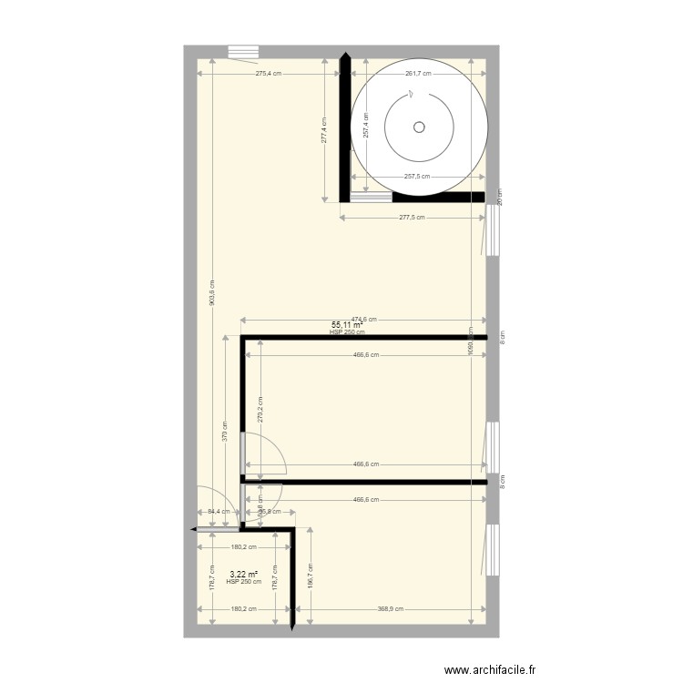 Appartement immeuble Toucas. Plan de 0 pièce et 0 m2