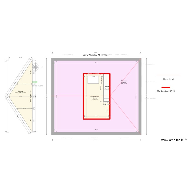 ML24018570. Plan de 13 pièces et 254 m2