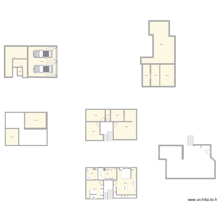 Vincenzo TED - ETAGE R+1 AVANT. Plan de 19 pièces et 264 m2