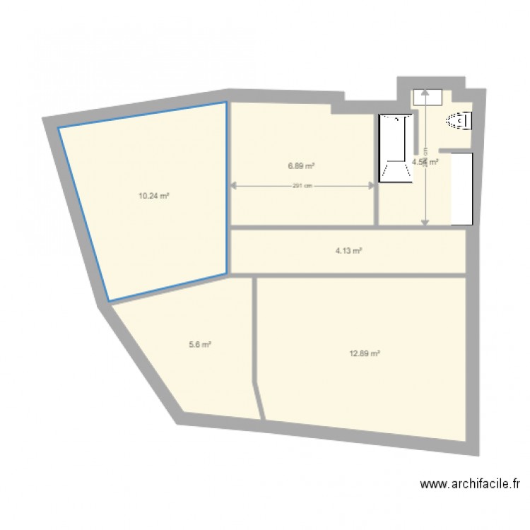 Luchon_SdB. Plan de 0 pièce et 0 m2