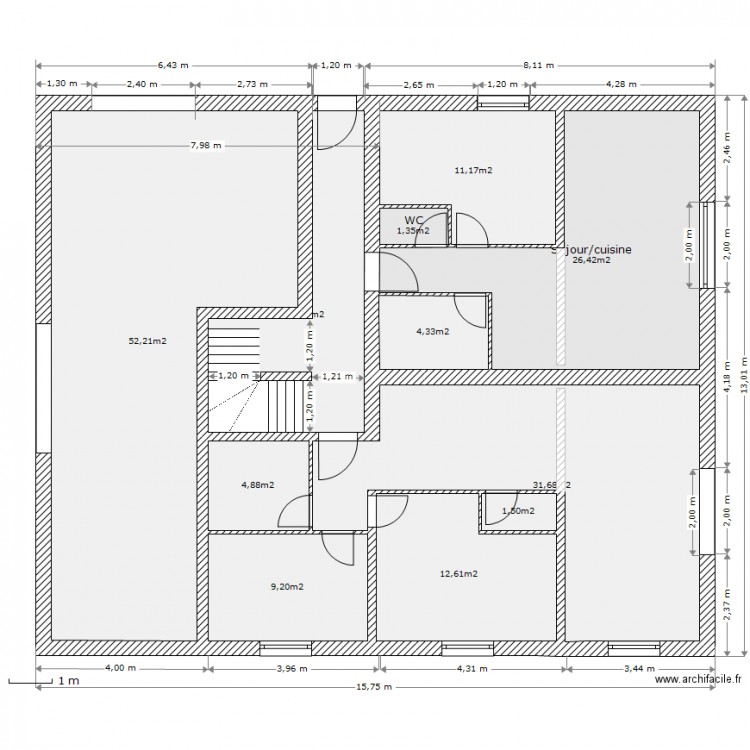 rdn1/25. Plan de 0 pièce et 0 m2