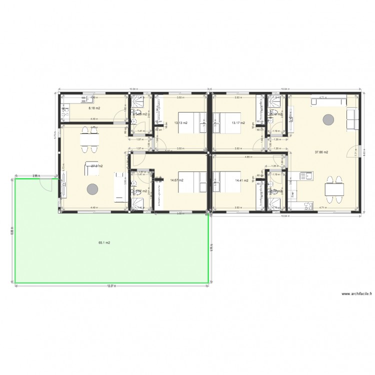 BANO BUNGALOWS 2. Plan de 0 pièce et 0 m2