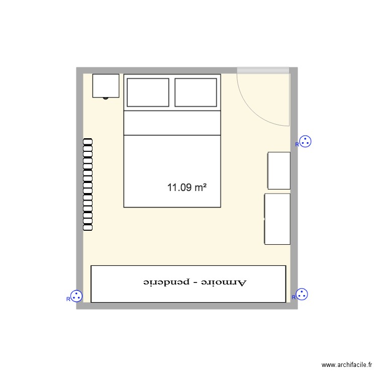 Chambre laurie 3M. Plan de 0 pièce et 0 m2