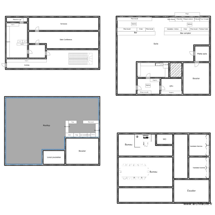 Constantia. Plan de 24 pièces et 907 m2