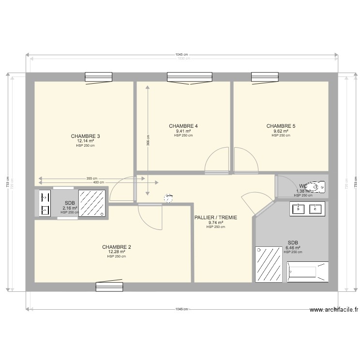 CHALET 9    MARCOZ DUFAU    Niveau 3. Plan de 0 pièce et 0 m2