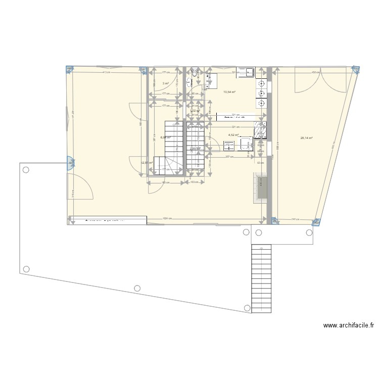 C Plantin plan Oct 21prévision meublé et terrasse extérieure. Plan de 0 pièce et 0 m2