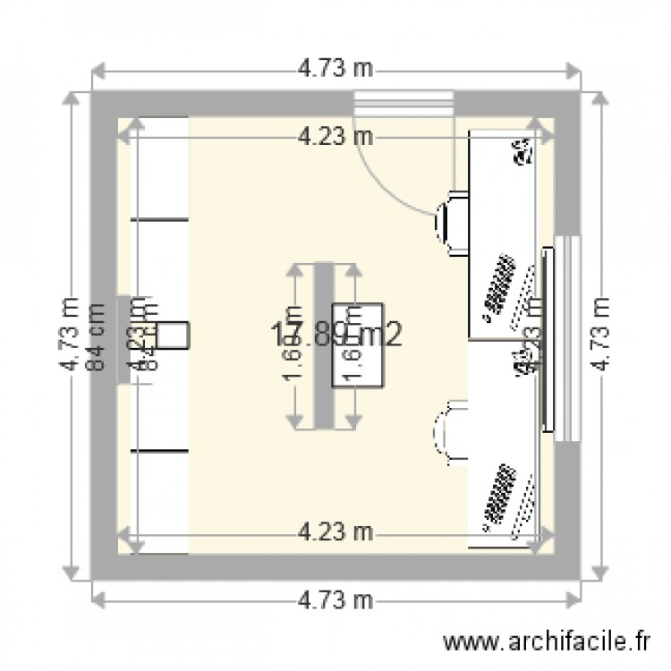 Bureau 02. Plan de 0 pièce et 0 m2