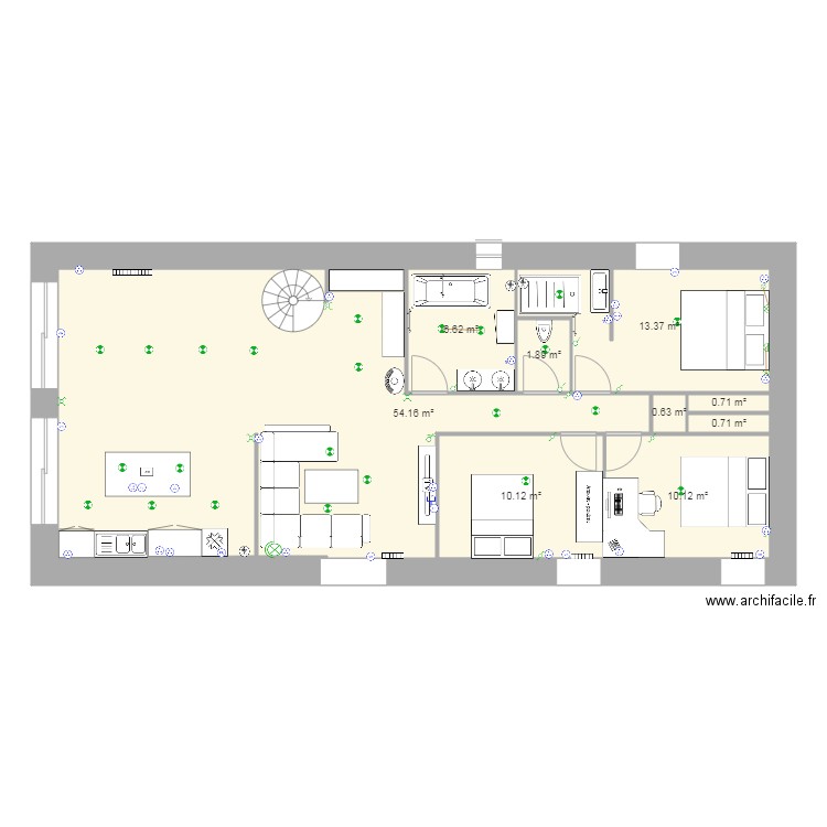 mezeriat etage pc. Plan de 0 pièce et 0 m2