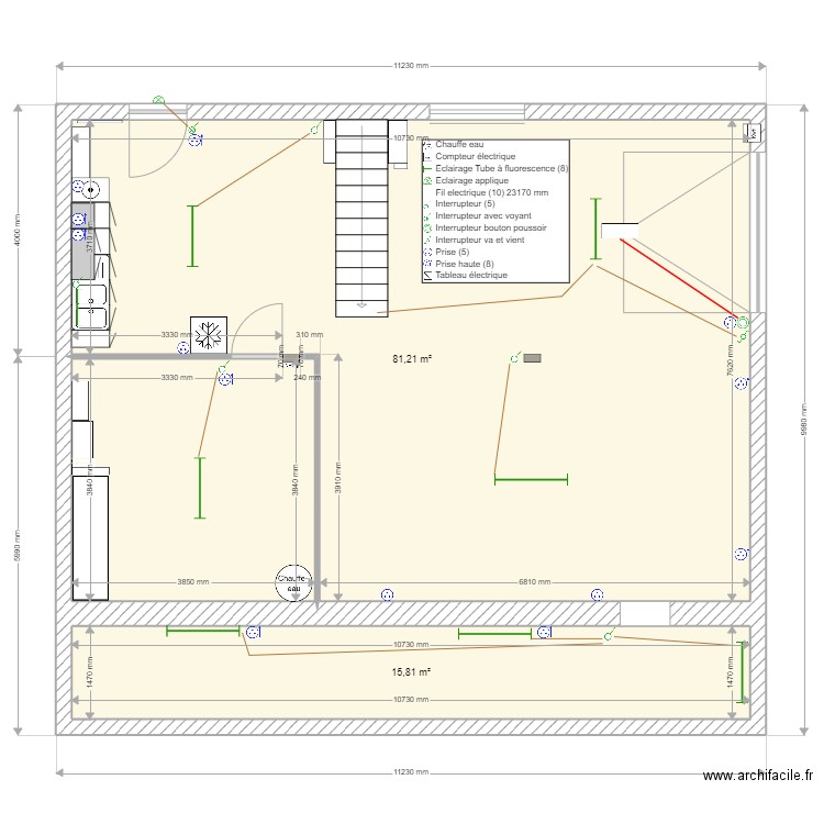 Projet garage. Plan de 0 pièce et 0 m2