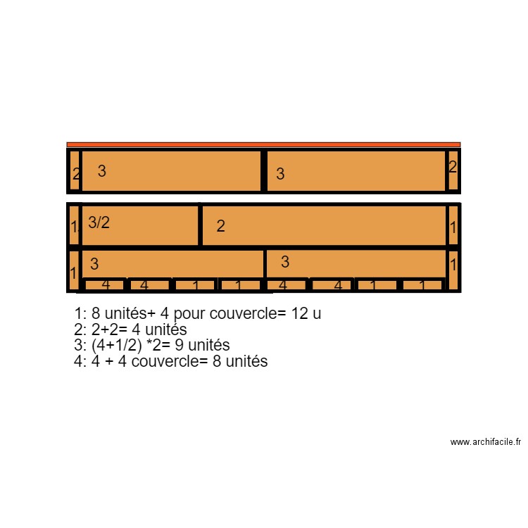 Caisse pour burineur. Plan de 0 pièce et 0 m2