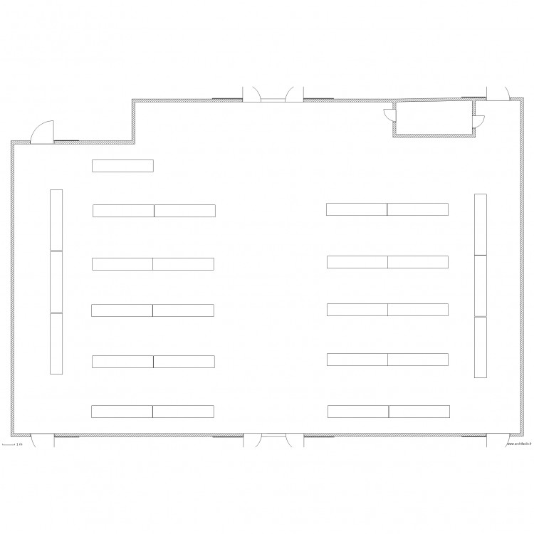 salle des fêtes. Plan de 0 pièce et 0 m2