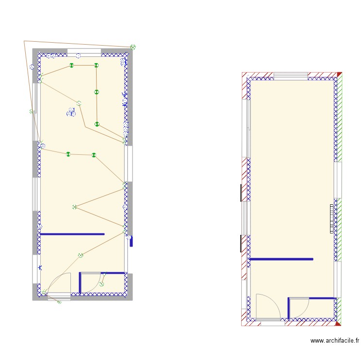 Plan technique extension. Plan de 0 pièce et 0 m2