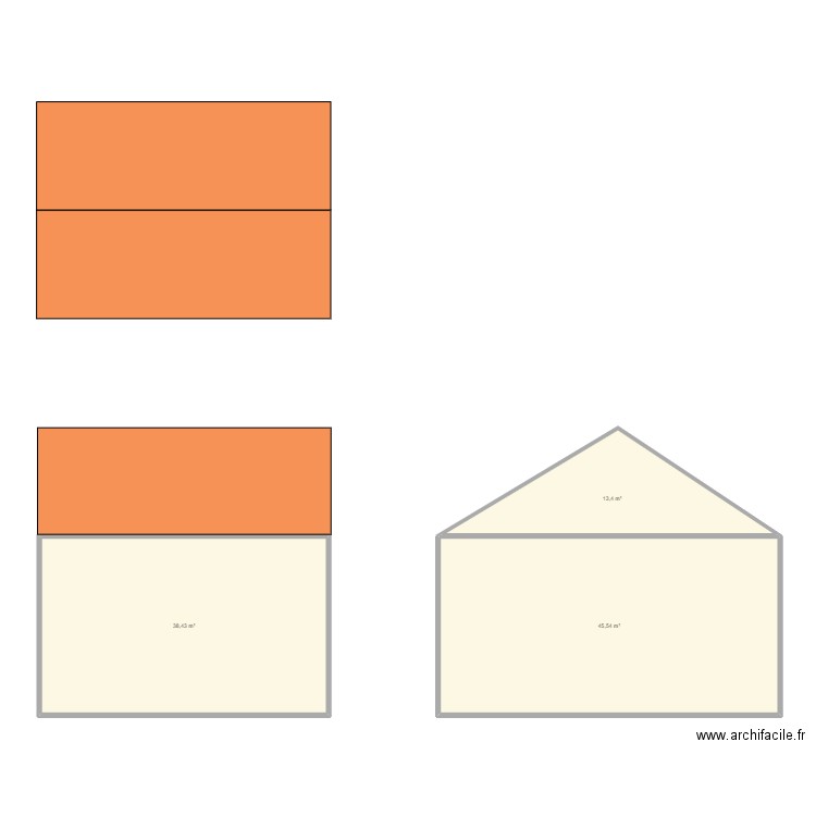 LA CHAPELLE. Plan de 3 pièces et 97 m2