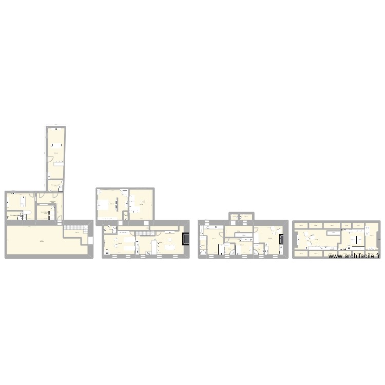 CALLAC. Plan de 41 pièces et 450 m2