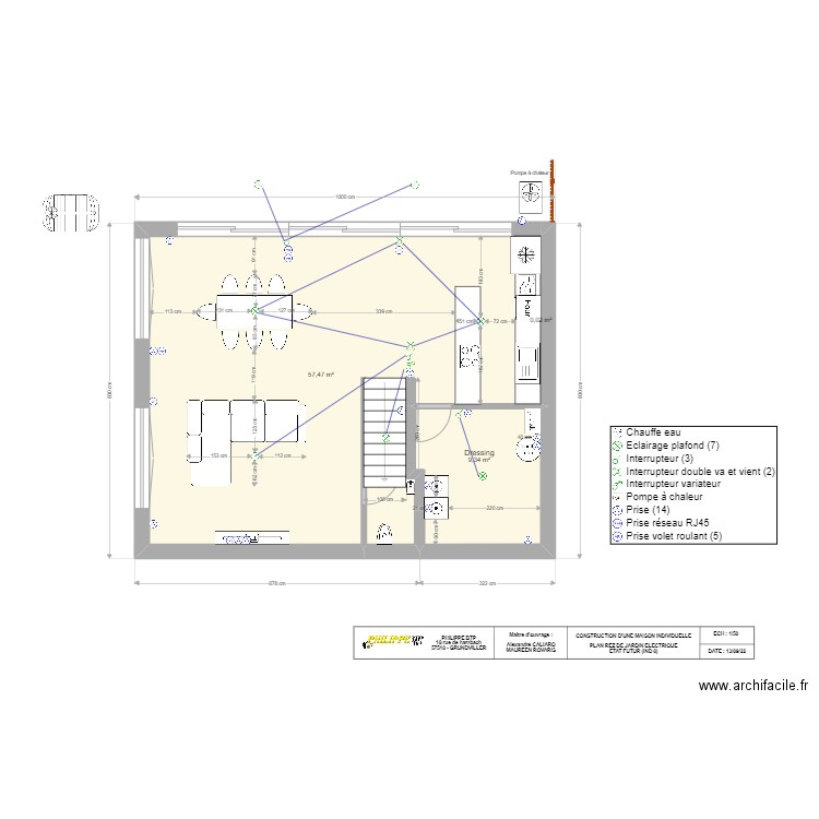 REZ DE JARDIN LOT B CRUSNES ELEC. Plan de 0 pièce et 0 m2