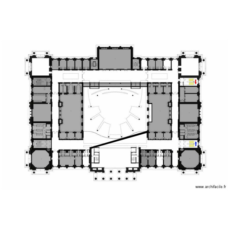 Plan LD Reichstag. Plan de 0 pièce et 0 m2